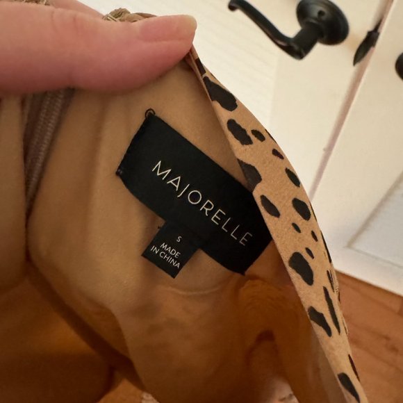 Majorelle Loreto Dress: Natural Leopard - Picture 2 of 4